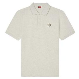 Kenzo Polo Slim de algodão Wild Tiger Marrom