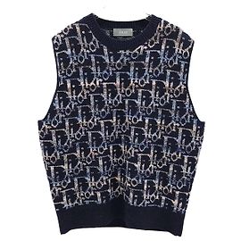 Dior Oblique Jacquard-Strickweste Mehrfarben