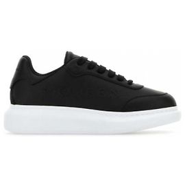 Alexander Mcqueen Tênis de couro preto Preto