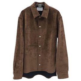 Dior Sobrecamisa Cactus Jack de denim de algodón marrón Castaño