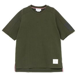 Thom Browne Kurzärmeliges T-Shirt aus Baumwolle Grün
