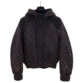 Louis Vuitton Giacca Blouson in mesh con monogramma sfumato Nero