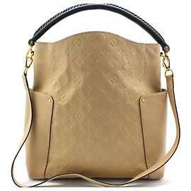 Louis Vuitton Monogram Bagatelle Schultertasche Braun
