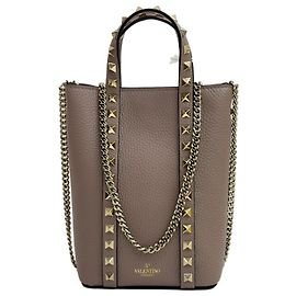 Valentino Bolsa transversal mini Rockstud em couro granulado Multicor