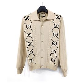 Gucci GG Strickjacke aus Baumwolle Weiß