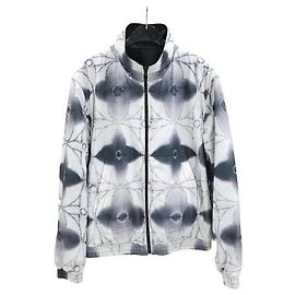 Louis Vuitton Monogram Reversible Mix Leather Bomber Jacket Silvery