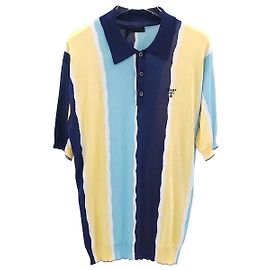 Prada Logo Stripe Polo Knit Multiple colors