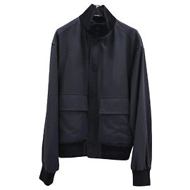Dior Giacca Icon Harrington in cotone e seta Nero
