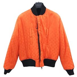 Louis Vuitton LV Monogram Reversible Bomber Jacket Red