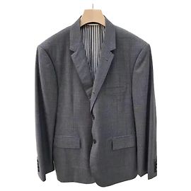 Thom Browne Wool Twill Classic Suit Gray Brown