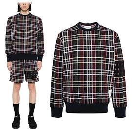 Thom Browne Final No-Margin Jacquard Check Sweatshirt Multiple colors