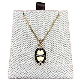 Hermès Collier Mini Maillon Shangdal Black Gold Noir