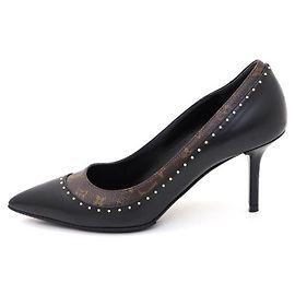 Louis Vuitton Monogram Stiletto Two-Tone Shoes Black
