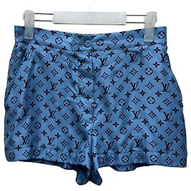 Louis Vuitton Pantaloncini pigiama monogram mini Blu