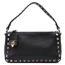 Valentino Borsa a tracolla piccola Rockstud Nero
