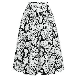 Alexander Mcqueen Gonna midi plissettata nera - Ricondizionata Nero