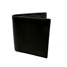 Gucci GG Emblem Embossed Compact Wallet Black