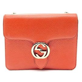 Gucci Borsa a tracolla Interlocking GG Rosso