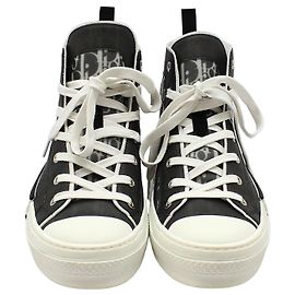 Dior High-Top-Sneaker Oblique Weiß