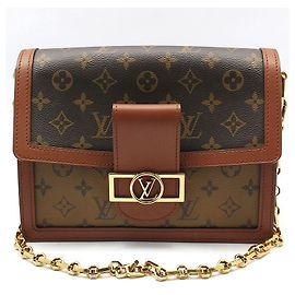 Louis Vuitton Bolso Bandolera Monogram Reverse Dolphin MM Castaño