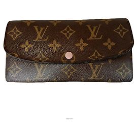 Portafoglio lungo Emilie Louis Vuitton Nero