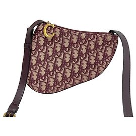 Dior Borsa a tracolla Christian Oblique Saddle Rosso