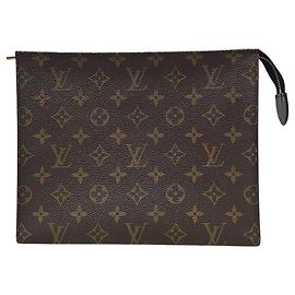 Louis Vuitton Pochette de toilette en toile Monogram Marron