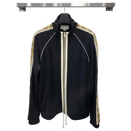 Gucci Oversized Technical Jersey Jacke Silber