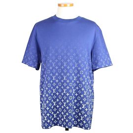 Louis Vuitton Monogram Gradient Short Sleeve T-Shirt Blue Blue