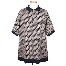 Dior Polo de malha jacquard Oblique XL Multicor