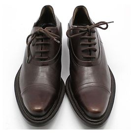Prada Scarpe con lacci in pelle marrone da donna Marrone