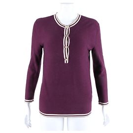 Hermès Pull à manches longues Hermes Violet
