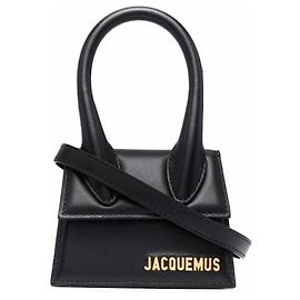 Jacquemus Mini borsa Le Chiquito con logo dorato Nero