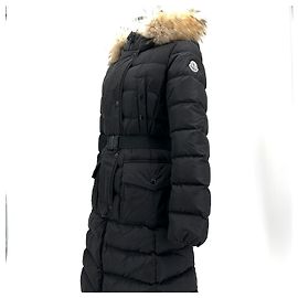 Moncler Chloe Long Padded Jacket Black