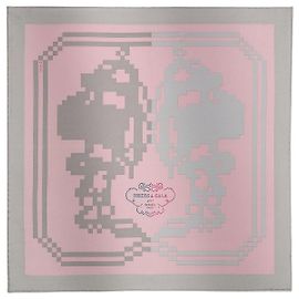 Hermès Lenço de Bolso Breed Gala Pixel Multicor