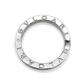 Bulgari Sterling Silver Keyring Silvery