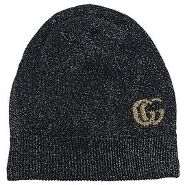 Gucci Doppelstrick-Beanie Schwarz