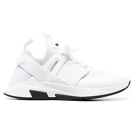 Tom Ford Baskets Jog en maille nylon Blanc