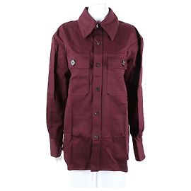 Saint Laurent Chemise à manches longues Rouge