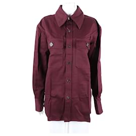 Saint Laurent Langarmhemd Rot