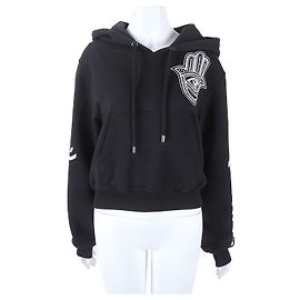 Moschino Kapuzenpullover mit langen Ärmeln Schwarz