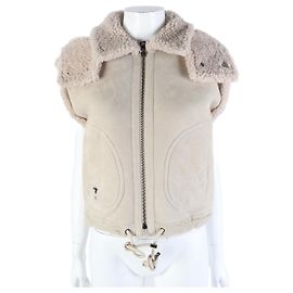 Reversiblere Shearling-Weste Christian Dior Braun