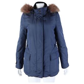 Pull à capuche zippé Loro Piana Bleu