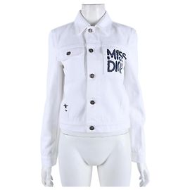 Chaqueta de algodón Christian Dior Blanco