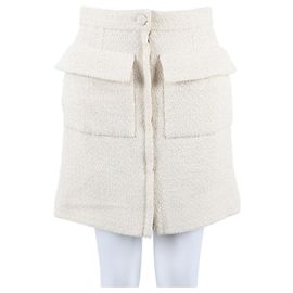 Chanel Tweed-Rock Weiß