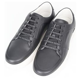 Bottega Veneta Baskets Speedster en cuir noir Noir