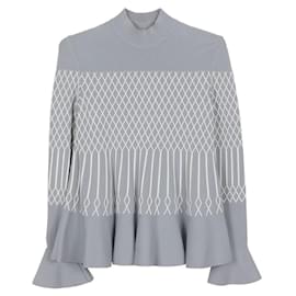 Fendi Hellblaue Viskose-Strickware Größe Blau