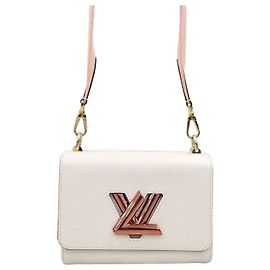 Louis Vuitton Borsa a tracolla tote LV Epi Twist PM Gradient Argento