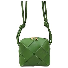 Bottega Veneta Nova bolsa transversal mini Intrecciato Cassette Verde