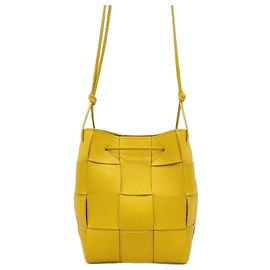 Bottega Veneta Borsa a secchiello Intrecciato Small D'oro